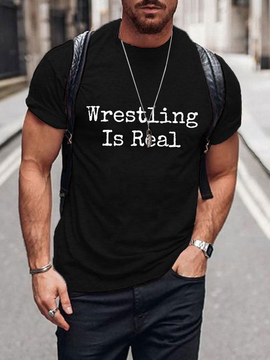 La lucha libre de los hombres es camisetas reales