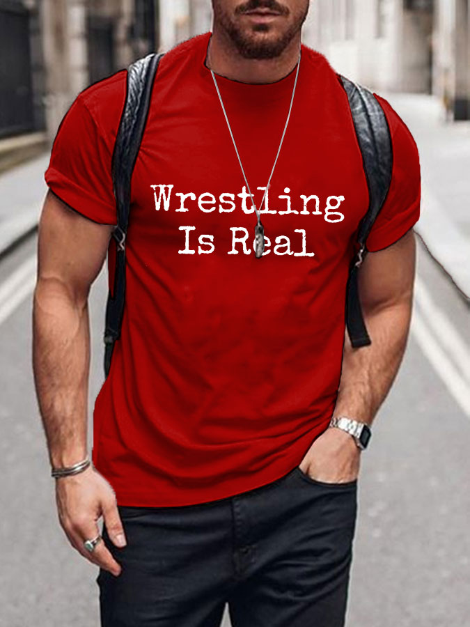 La lucha libre de los hombres es camisetas reales