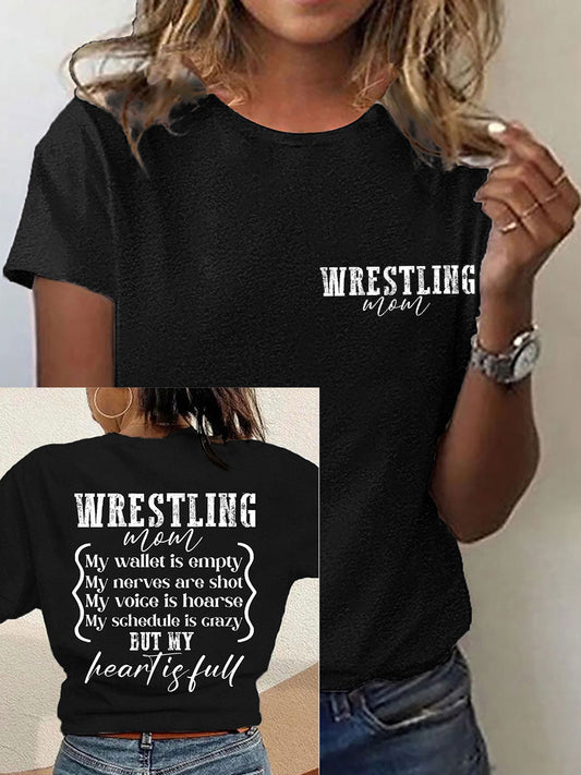Camisetas de mamá de lucha libre de las mujeres