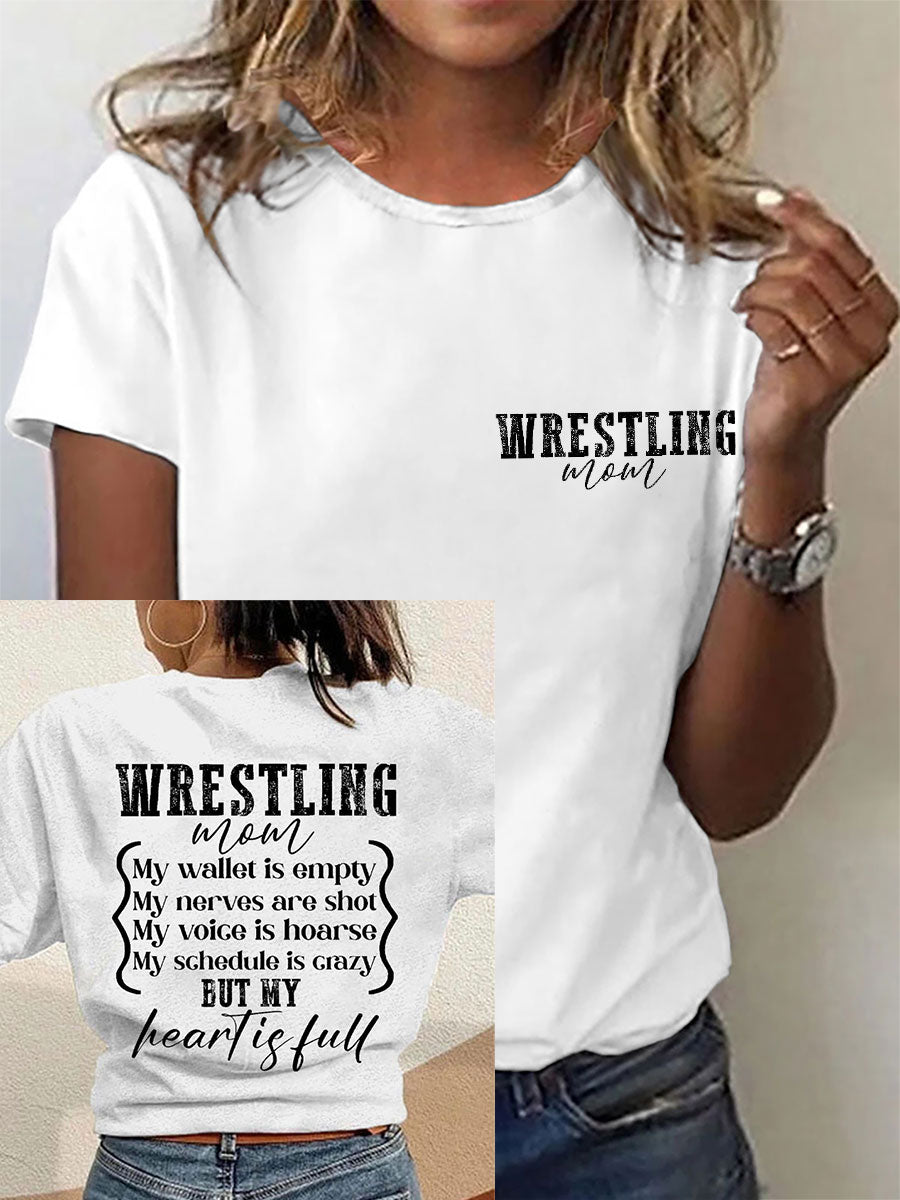 Camisetas de mamá de lucha libre de las mujeres