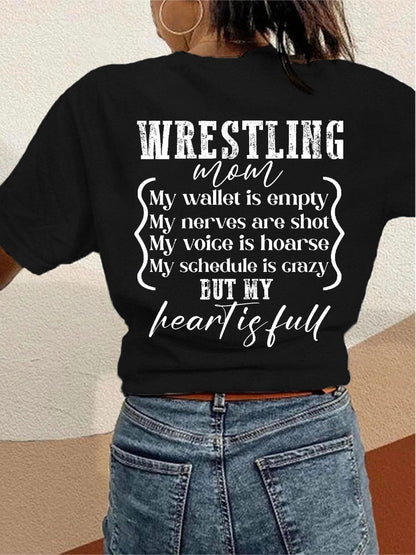 Camisetas de mamá de lucha libre de las mujeres