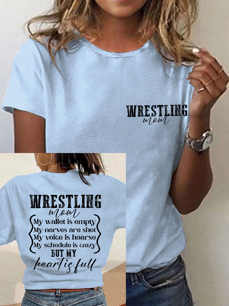 Camisetas de mamá de lucha libre de las mujeres