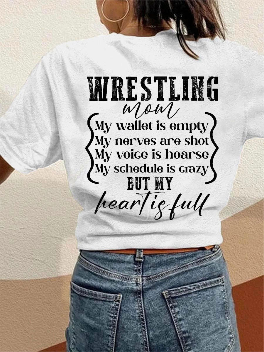 Camisetas de mamá de lucha libre de las mujeres