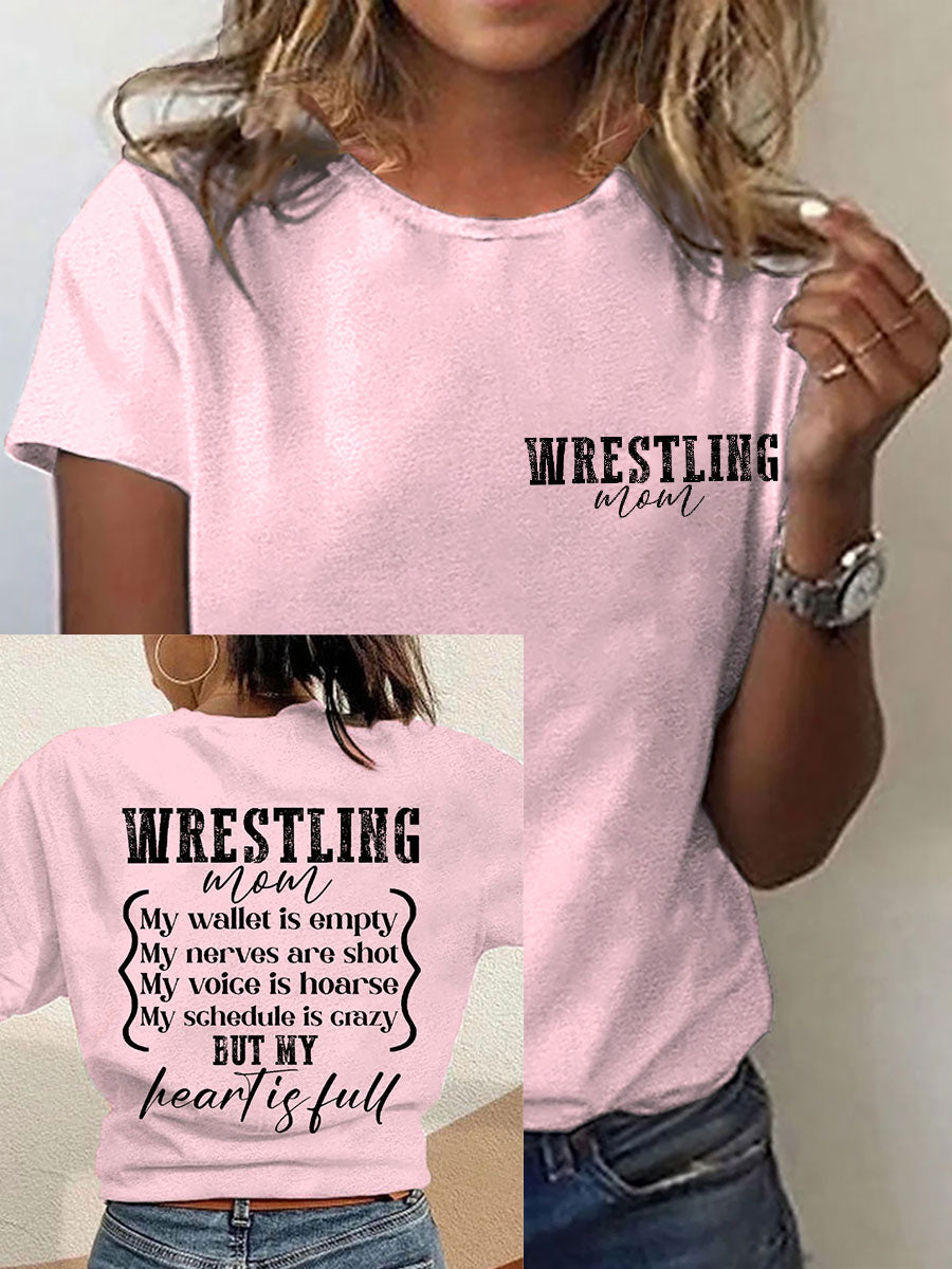 Camisetas de mamá de lucha libre de las mujeres