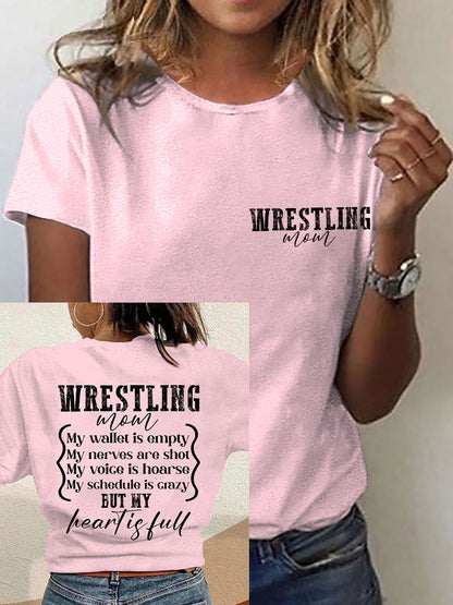 Camisetas de mamá de lucha libre de las mujeres