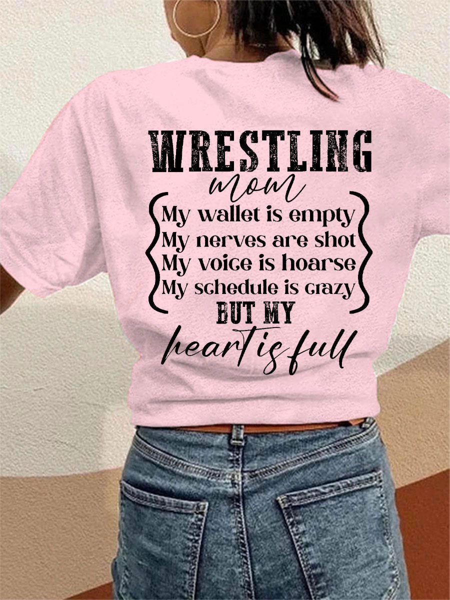 Camisetas de mamá de lucha libre de las mujeres