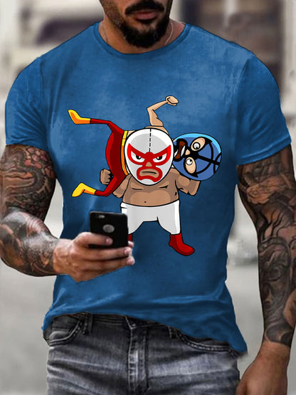 Camisetas de Hombre Wrestling Mask