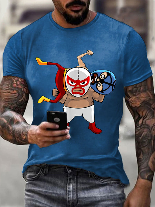 Camisetas de Hombre Wrestling Mask