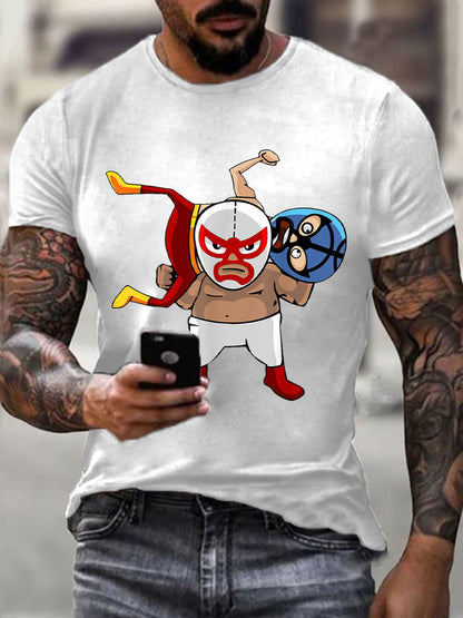 Camisetas de Hombre Wrestling Mask