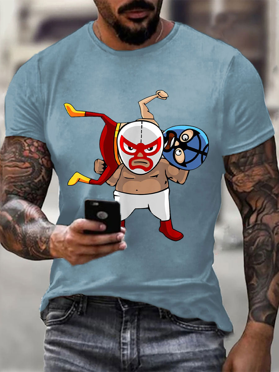 Camisetas de Hombre Wrestling Mask