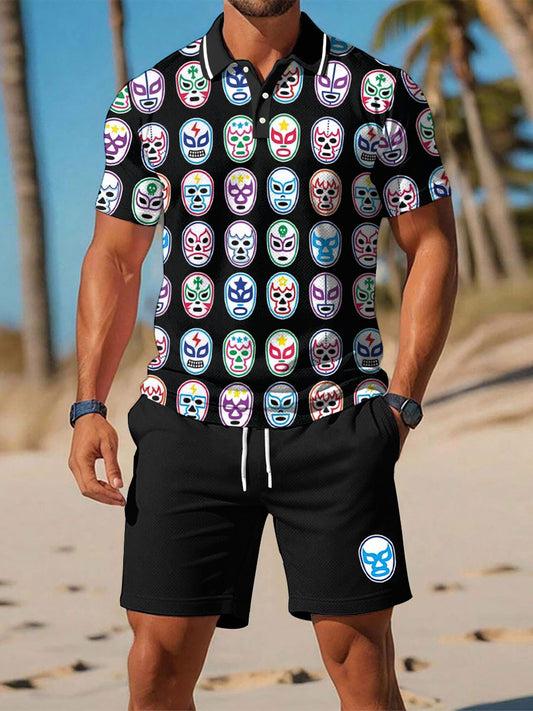 Máscara de lucha libre de los hombres 2-Piece Sets