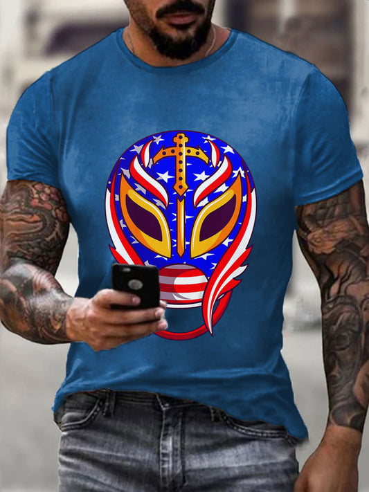 Camisetas de Hombre Wrestling Mask