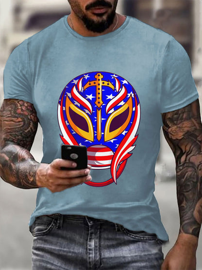 Camisetas de Hombre Wrestling Mask