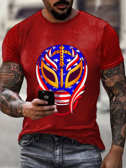 Camisetas de Hombre Wrestling Mask