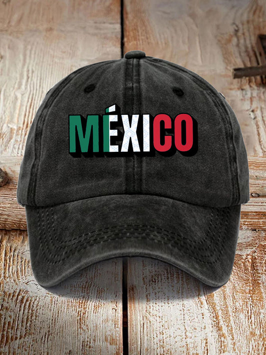 Sombrero estampado México unisex