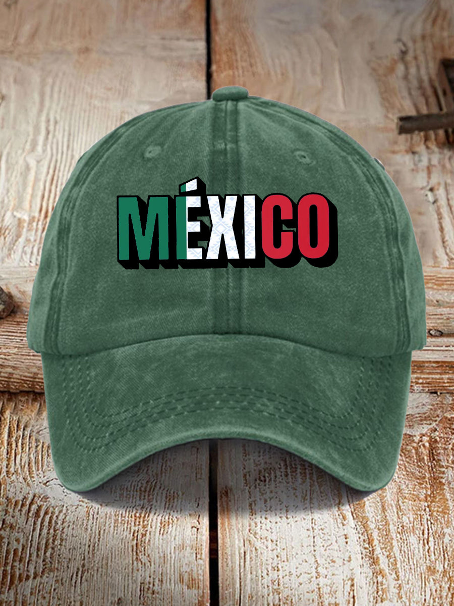 Sombrero estampado México unisex