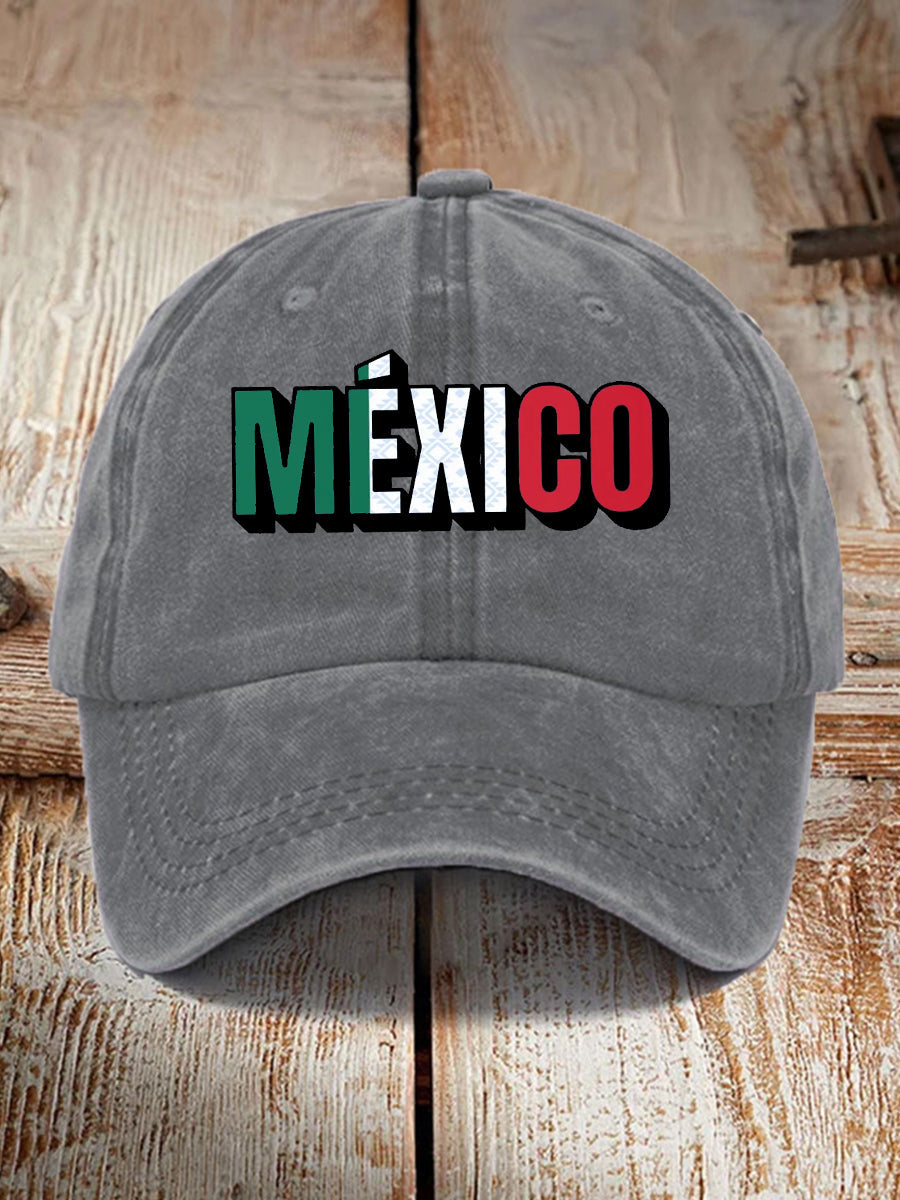 Sombrero estampado México unisex