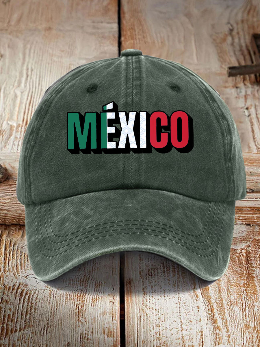 Sombrero estampado México unisex