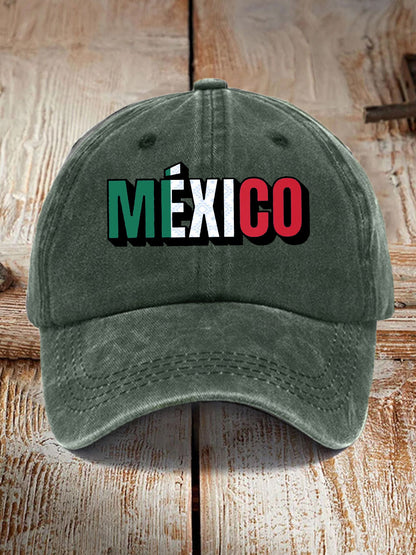 Sombrero estampado México unisex