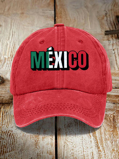 Sombrero estampado México unisex