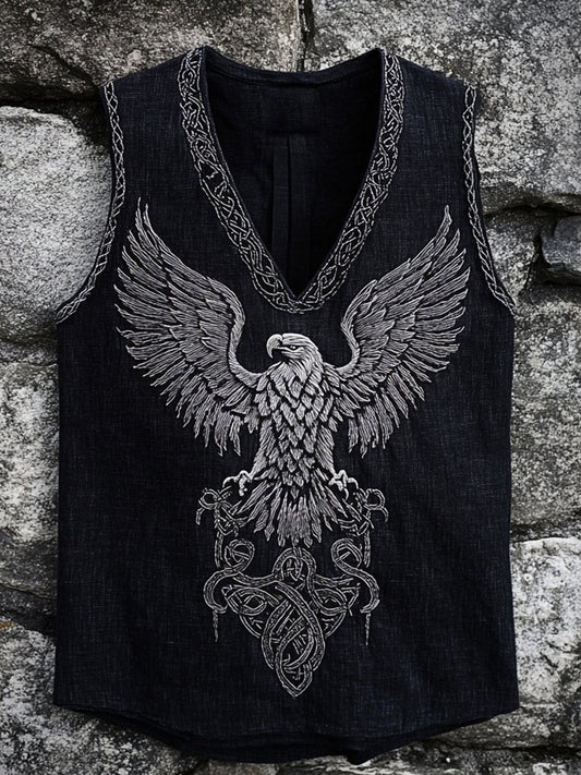 Chaleco de Viking vintage para hombre