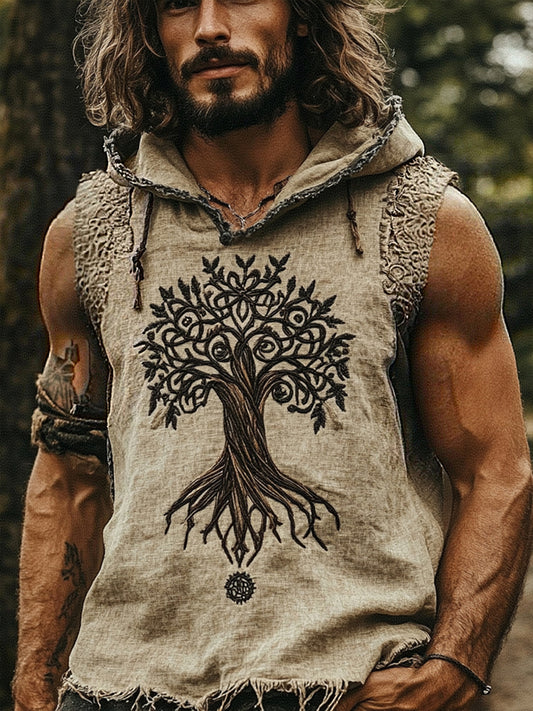 Chaleco con capucha Viking para hombre