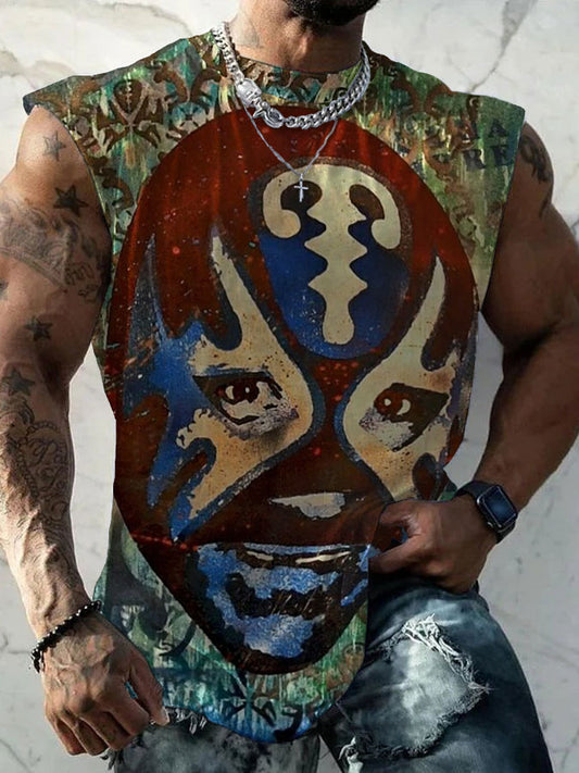 Men's Mexican Wrestling Mask Chalecos
