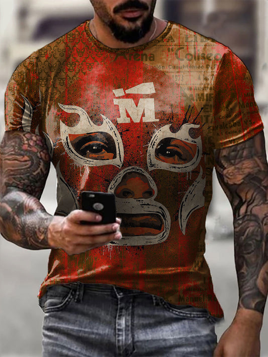 Men's Camisetas Mexican Wrestling Mask