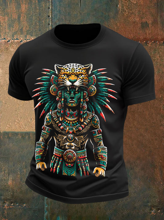Camisetas de Hombre Aztec Jaguar Warrior
