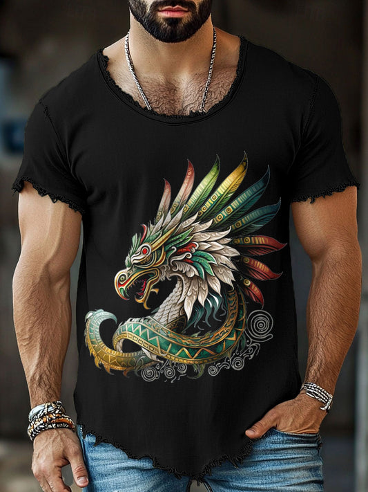 Camisetas hombre de aztec god quetzalcoatl