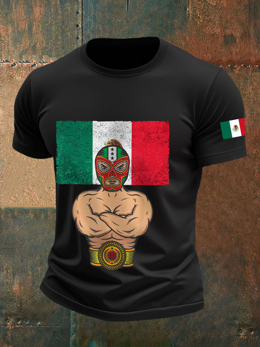 Camisetas de Hombre Mexican Freestyle Wrestling Mask