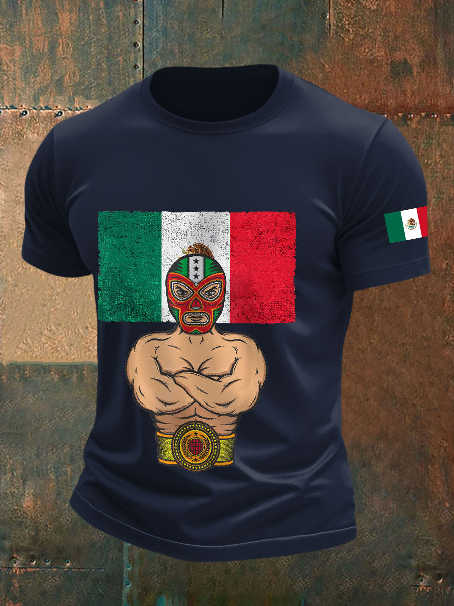 Camisetas de Hombre Mexican Freestyle Wrestling Mask