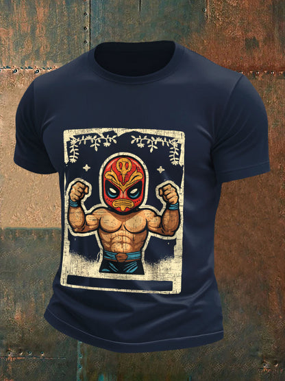 Camisetas de Hombre Mexican Freestyle Wrestling Mask