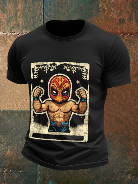 Camisetas de Hombre Mexican Freestyle Wrestling Mask