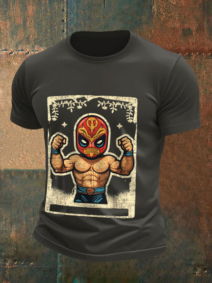Camisetas de Hombre Mexican Freestyle Wrestling Mask