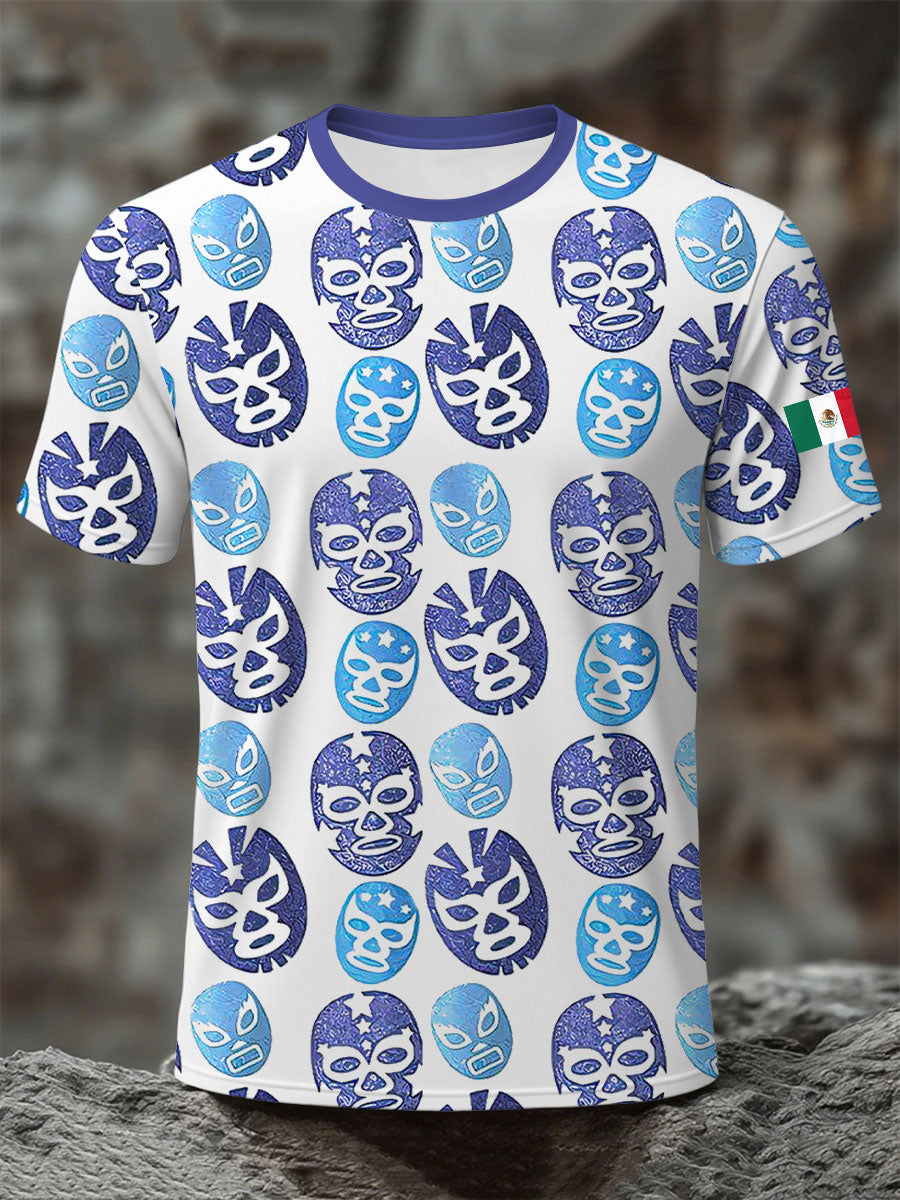 Camisetas de Hombre Mexican Freestyle Wrestling Mask