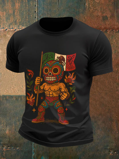 Camisetas de Hombre Mexican Freestyle Wrestling Mask
