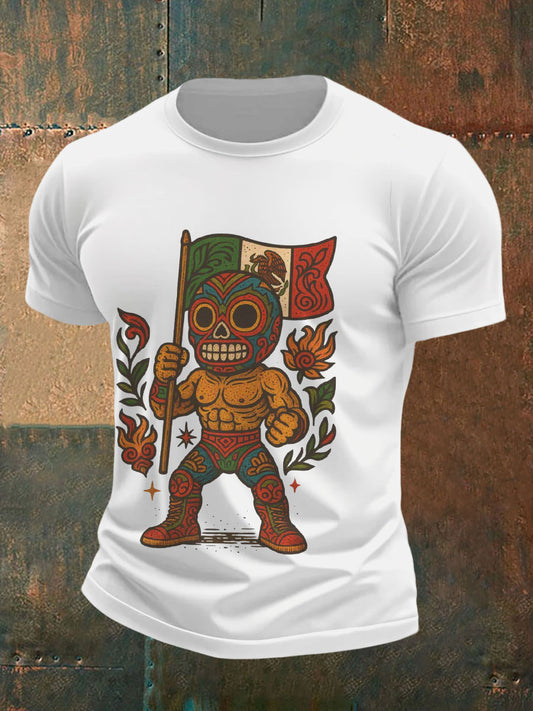 Camisetas de Hombre Mexican Freestyle Wrestling Mask