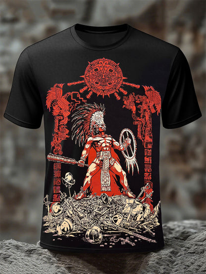 Camisetas de Hombre Aztec Warrior