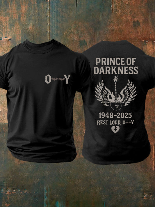 Prince Of Darkness Rock Legend Memorial Tee para mujer