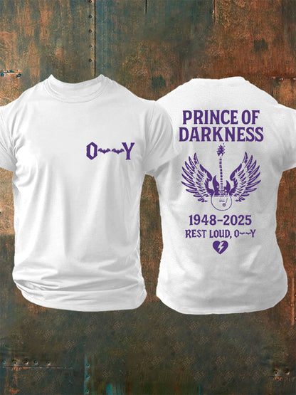 Prince Of Darkness Rock Legend Memorial Tee para mujer