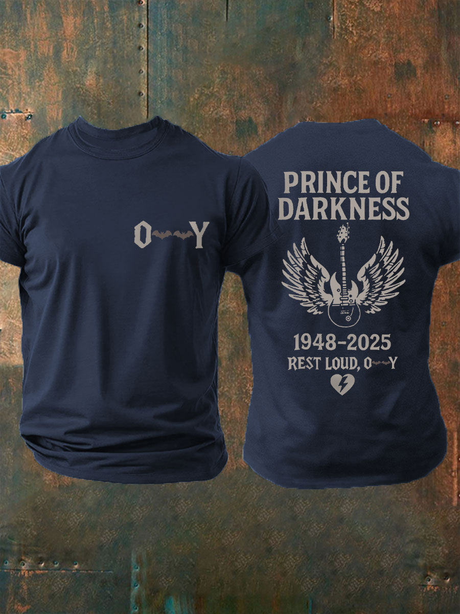 Prince Of Darkness Rock Legend Memorial Tee para mujer