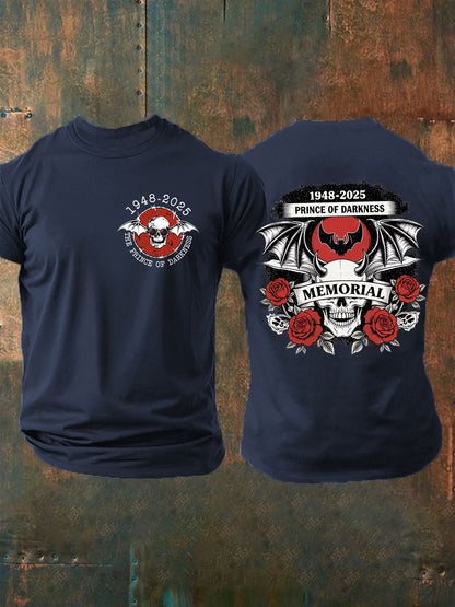 Prince Of Darkness Forever Rip Legend Memorial Camiseta de manga corta para hombre