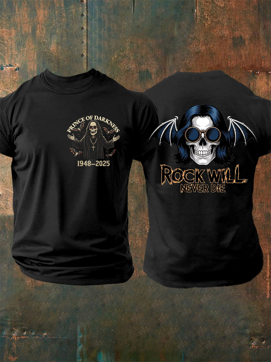 Prince Of Darkness Forever Rip Legend Memorial Camiseta de manga corta para hombre