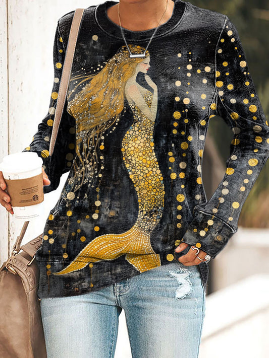 Sudadera Mermaid Art Print para mujer