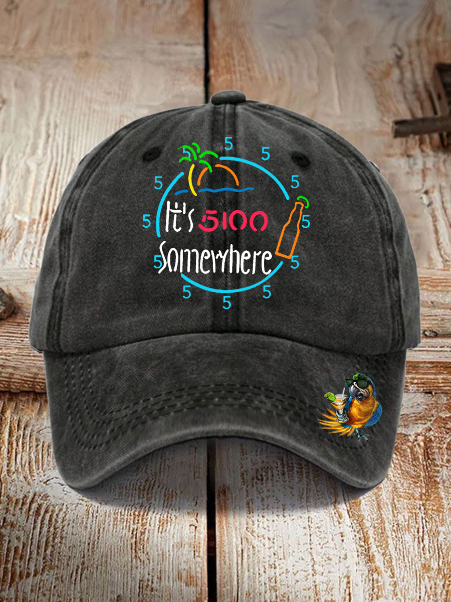 Gorro con estampado de It's 5:00 Somewhere Unisex