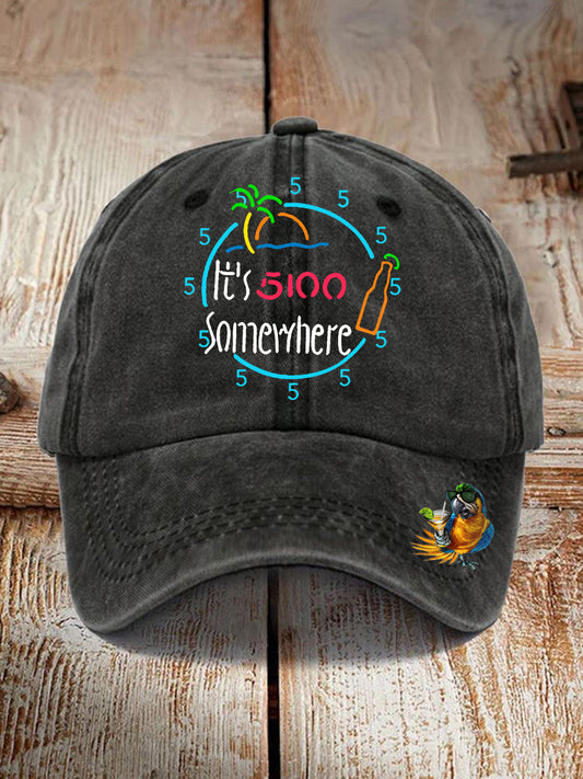 Gorro con estampado de It's 5:00 Somewhere Unisex