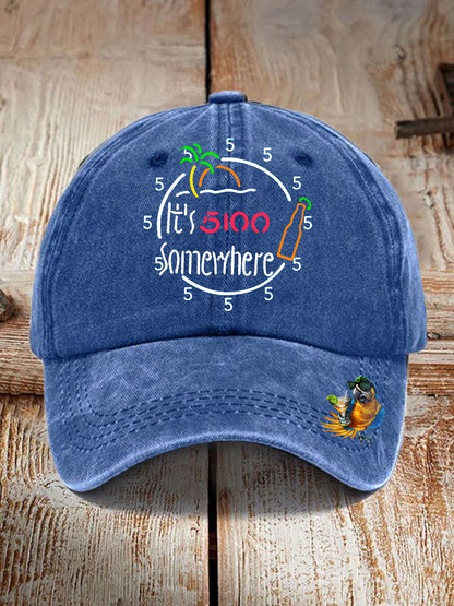 Gorro con estampado de It's 5:00 Somewhere Unisex