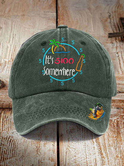 Gorro con estampado de It's 5:00 Somewhere Unisex