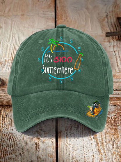 Gorro con estampado de It's 5:00 Somewhere Unisex